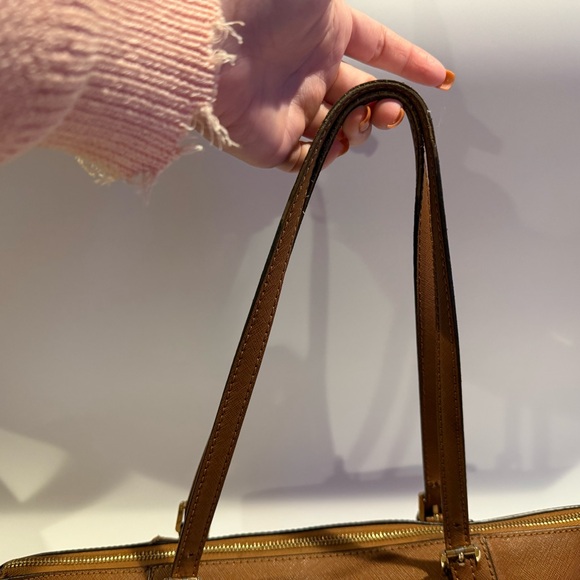 MICHAEL Michael Kors Brown Tote with Gold Accents - Picture 6 of 13